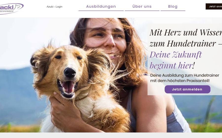 Hundeakademie Hackl vor dem Relaunch