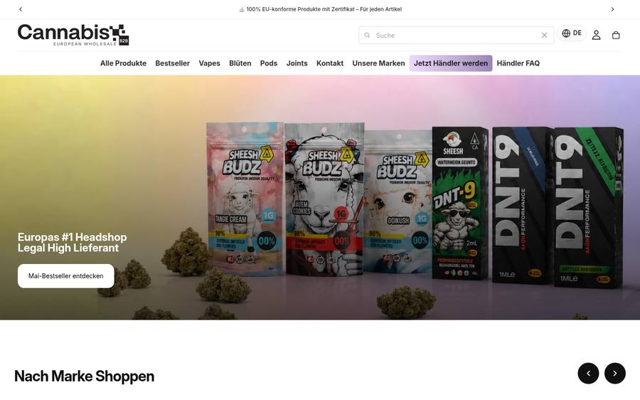 Cannabis B2B vorher