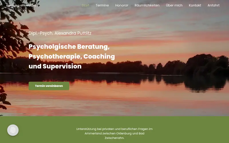 Website von Beratung am Woldsee