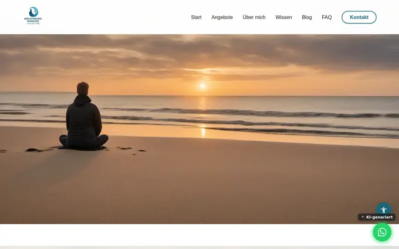 Website von Breathwork Nordsee