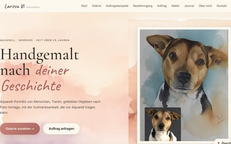 Website von Larissa Vi