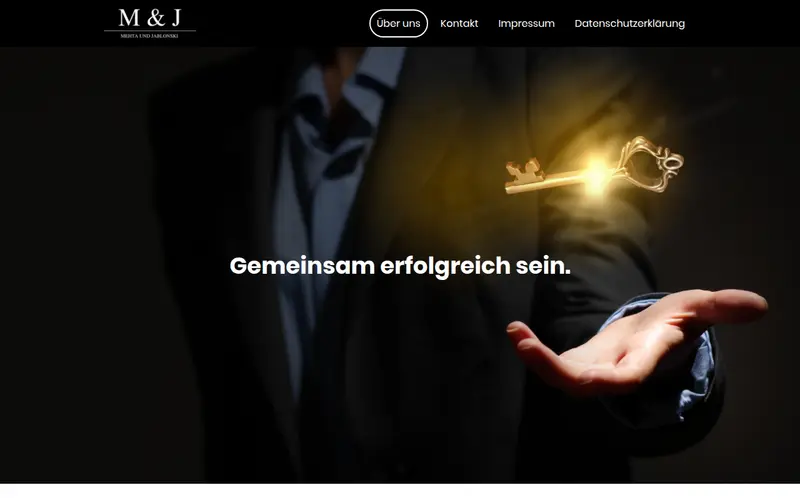 Website von Mehta & Jablonski